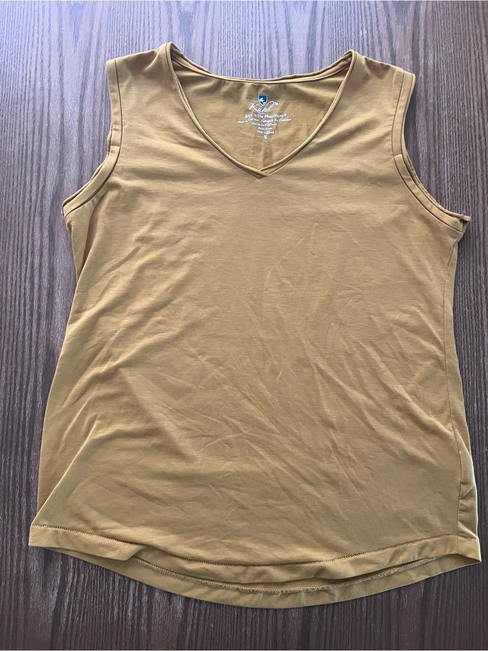 Kuhl Women’s Yellow V-Neck Sleeveless Tank size Small
